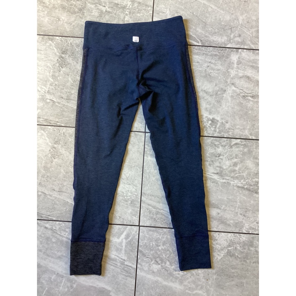 Vuori Womens Small Blue Heather Colorblock High Rise Performance Leggings Yoga